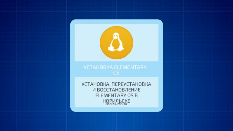 Установка, переустановка и восстановление Elementary OS в Норильске