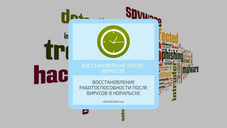 Восстановление работоспособности после вирусов в Норильске