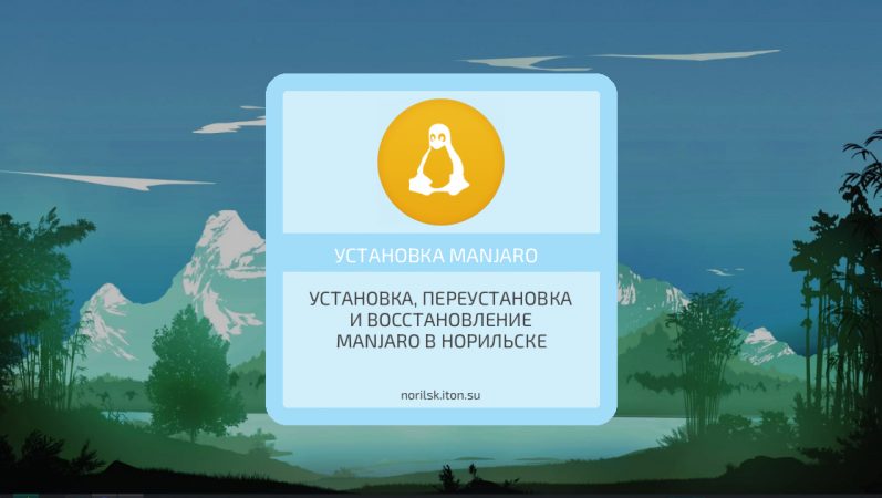 Установка, переустановка и восстановление Manjaro в Норильске